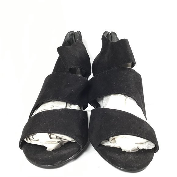 Nine West Open Toe Bootie Black Size 9 - Picture 4 of 13